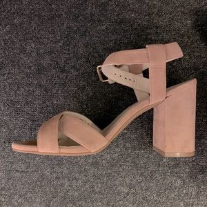 Cole Haan Kadi Suede Block Heel Sandals Size 8